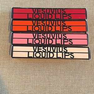 Set of 4 Lipstick Queen Vesuvius liquid lipstick